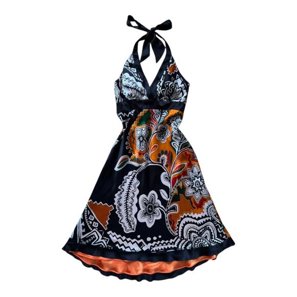 Cache Multicolor Floral Silk Dress | Size 10 - Picture 1 of 6